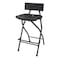 Atlas Commercial Products Folding Bar Stool with Backrest, Black FBS2BLCK - alternate 1